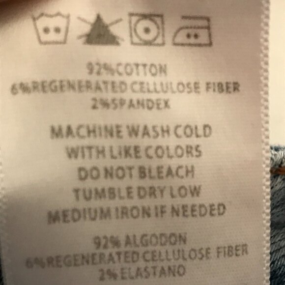 Monkey Ride Original Vintage Jean Women 13/31 Blue Mid Rise Distressed Destroyed - Picture 11 of 11